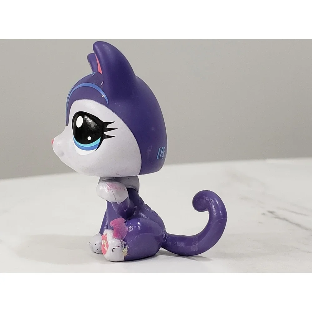 HARD TO FIND -‎ littlest petshop cat #119 g7 purple